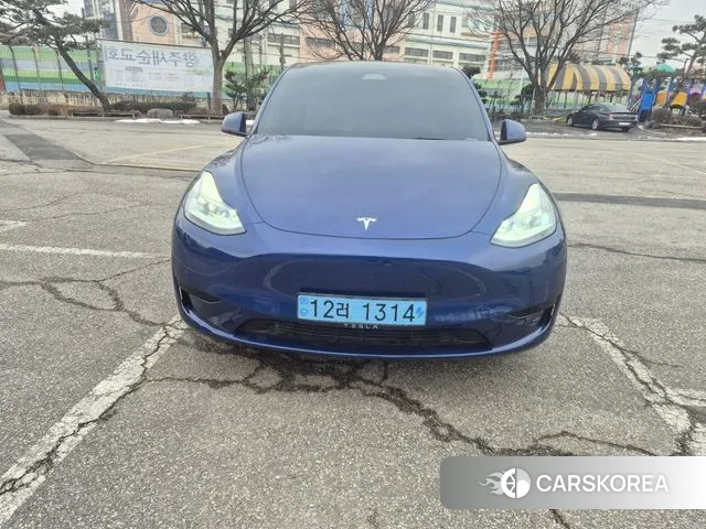 Tesla Model Y 2023 Синий из Кореи