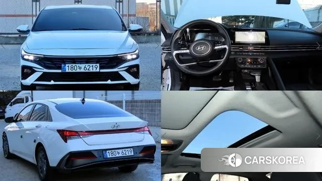 Hyundai The New Avante (CN7) 2023 Белый из Кореи