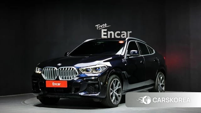 BMW X6 (G06) 2022 Синий из Кореи