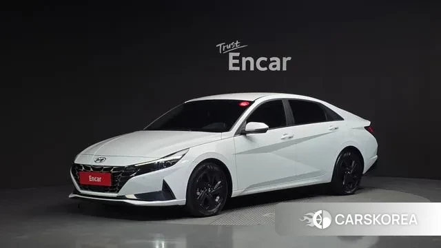 Hyundai Avante Hybrid (CN7) 2020 Белый из Кореи