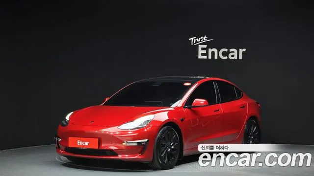 Tesla Model 3 2020 Красный из Кореи