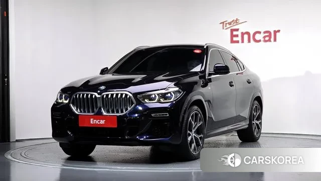 BMW X6 (G06) 2021 Черный из Кореи