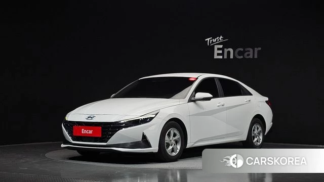 Hyundai Avante (CN7) 2021 Белый из Кореи