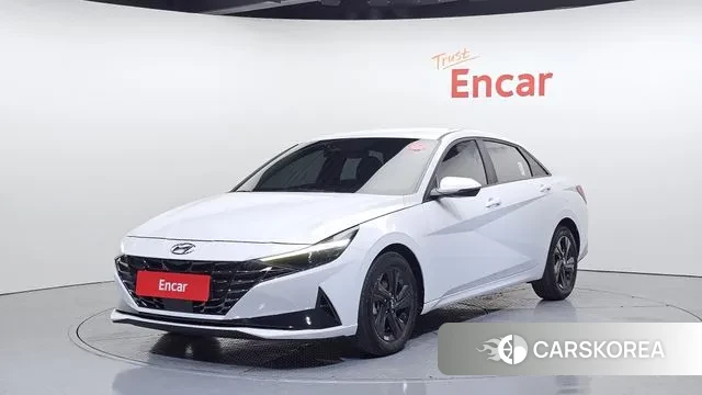 Hyundai Avante Hybrid (CN7) 2022 Белый из Кореи