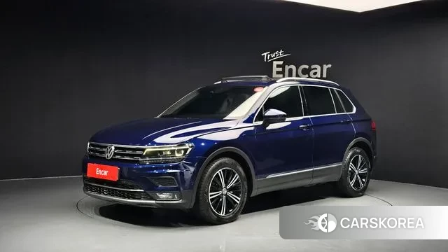 Volkswagen Tiguan second Generation 2020 Синий из Кореи