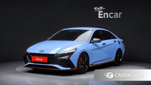 Hyundai Avante (CN7) 2021 Небесно-голубой из Кореи