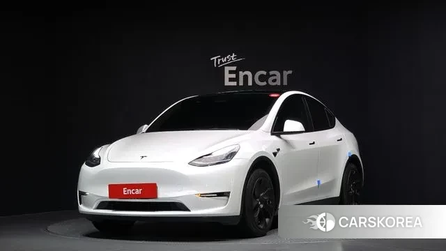 Tesla Model Y 2021 Белый из Кореи