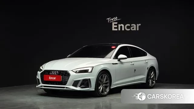 Audi A5 (F5) 2021 Белый из Кореи
