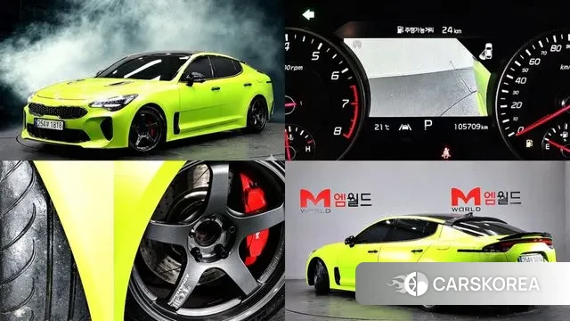 Kia Stinger Meister 2021 Красный из Кореи