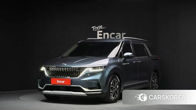 Kia Carnival 4th generation 2021 Небесно-голубой из Кореи