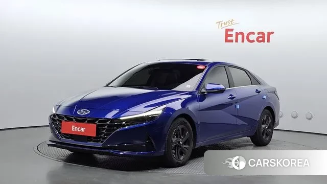 Hyundai Avante Hybrid (CN7) 2023 Синий из Кореи
