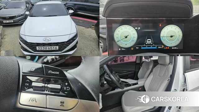 Hyundai Avante (CN7) 2020 Белый из Кореи