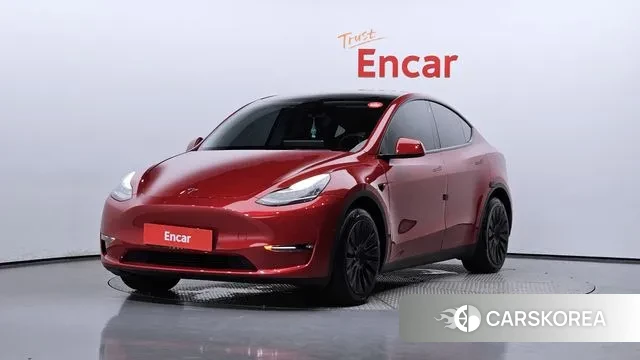 Tesla Model Y 2022 Красный из Кореи