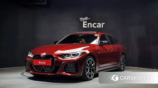 BMW i4 2023 Красный из Кореи