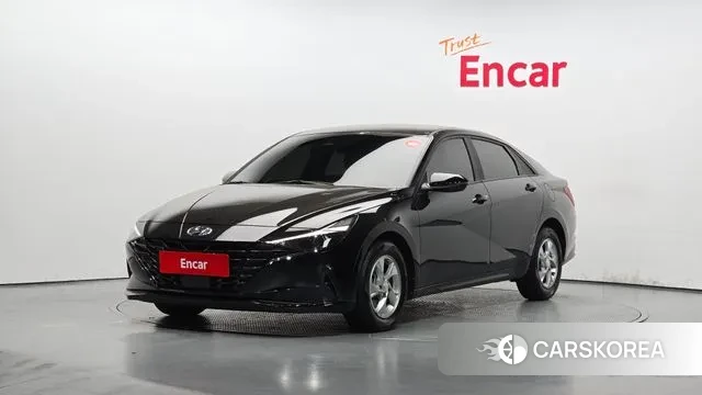 Hyundai Avante (CN7) 2021 Черный из Кореи