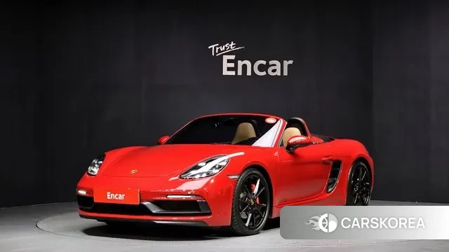 Porsche 718 Boxster 2018 Красный из Кореи