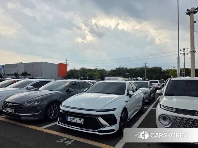 Hyundai Sonata D Edge Hybrid (DN8) 2024 Белый из Кореи