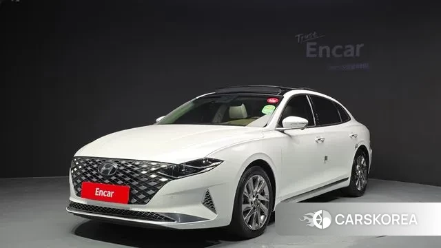 Hyundai The New Grandeur IG Hybrid 2021 Белый из Кореи