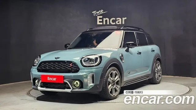 Mini Cooper S Countryman 2022 Небесно-голубой из Кореи