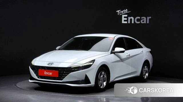 Hyundai Avante (CN7) 2021 Белый из Кореи