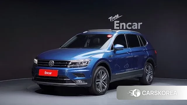 Volkswagen Tiguan Allspace 2020 Синий из Кореи
