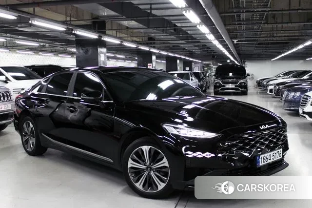 Kia K8 Hybrid 2021 Черный из Кореи