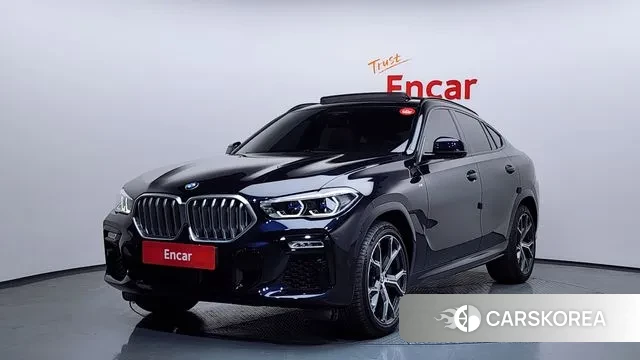 BMW X6 (G06) 2020 Черный из Кореи