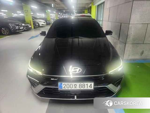 Hyundai The New Avante (CN7) 2024 Черный из Кореи