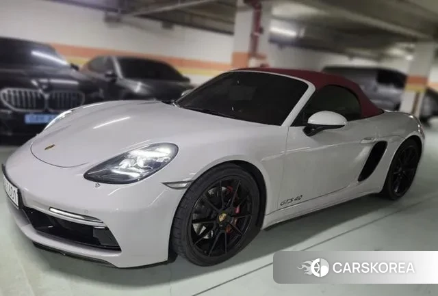 Porsche 718 Boxster 2023 Белый из Кореи