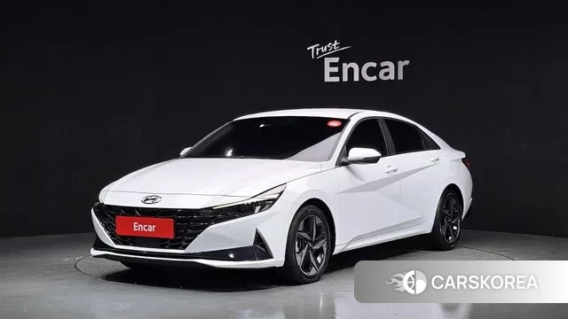 Hyundai Avante Hybrid (CN7) 2022 Белый из Кореи