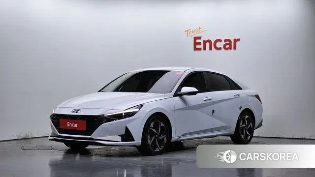 Hyundai Avante Hybrid (CN7) 2022 Белый из Кореи