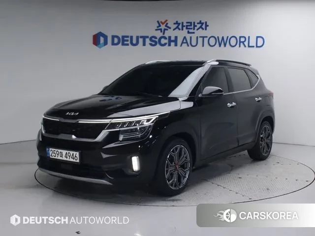 Kia Seltos 2021 Черный из Кореи