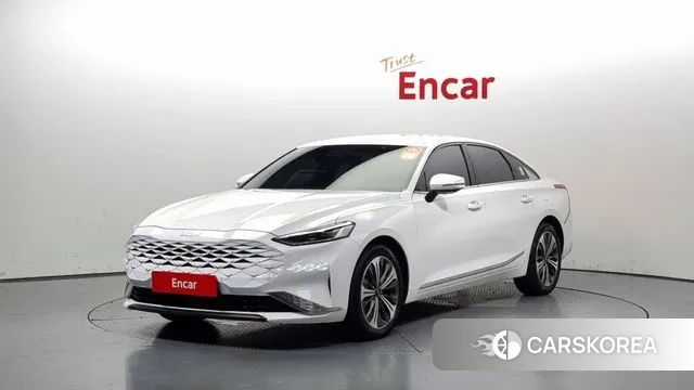 Kia K8 Hybrid 2021 Белый из Кореи