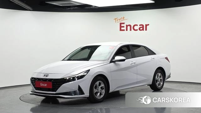 Hyundai Avante (CN7) 2021 Белый из Кореи