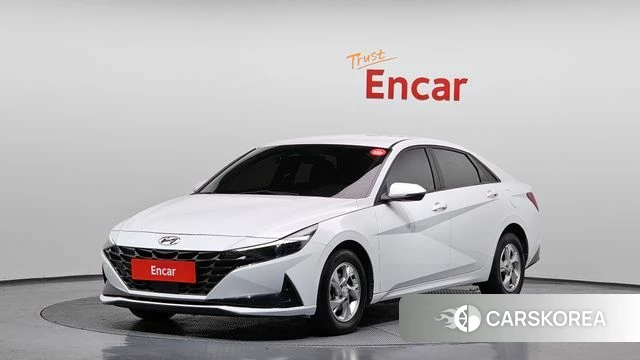 Hyundai Avante (CN7) 2021 Белый из Кореи
