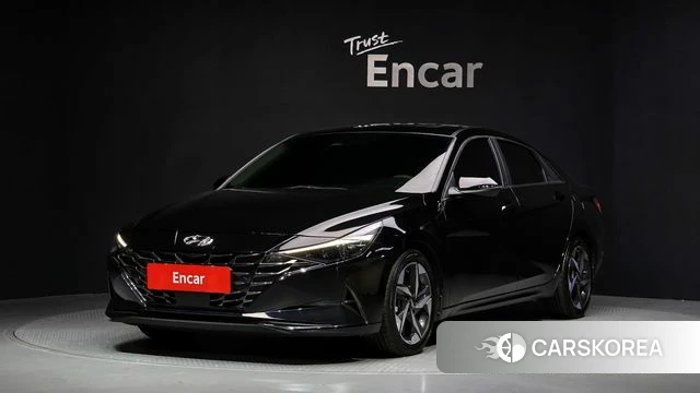 Hyundai Avante Hybrid (CN7) 2023 Черный из Кореи