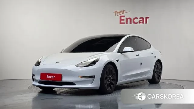 Tesla Model 3 2022 Белый из Кореи