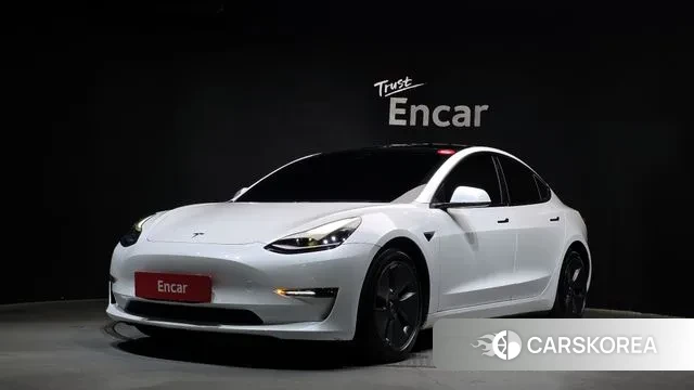 Tesla Model 3 2021 Белый из Кореи