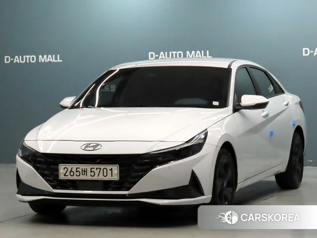 Hyundai Avante (CN7) 2022 Белый из Кореи
