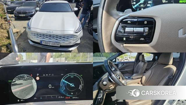 Kia K8 Hybrid 2022 Белый из Кореи