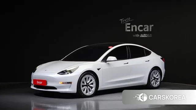 Tesla Model 3 2021 Белый из Кореи