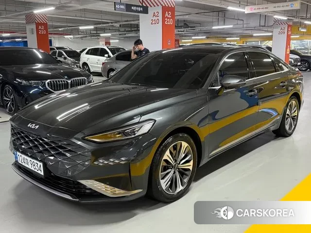 Kia K8 Hybrid 2022 Серый из Кореи