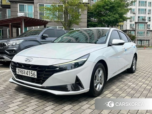 Hyundai Avante (CN7) 2021 Белый из Кореи