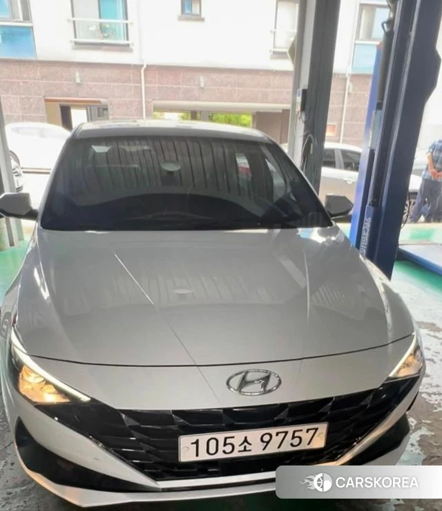 Hyundai Avante (CN7) 2021 Белый из Кореи