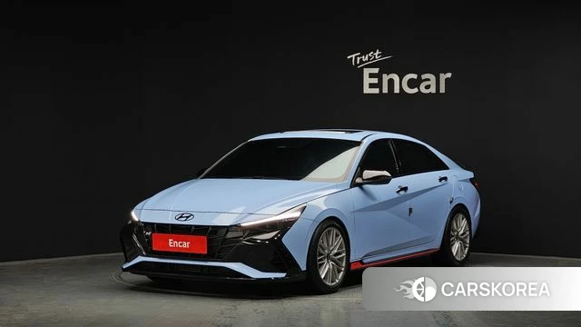 Hyundai Avante (CN7) 2022 Небесно-голубой из Кореи