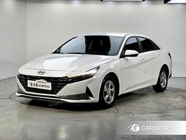 Hyundai Avante (CN7) 2021 Белый из Кореи