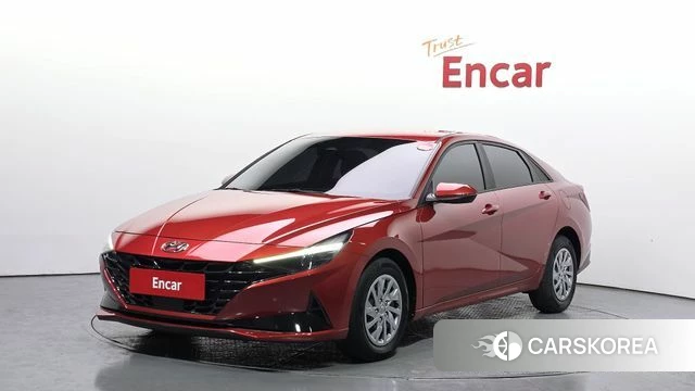 Hyundai Avante (CN7) 2021 Красный из Кореи