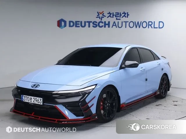 Hyundai The New Avante (CN7) 2025 Небесно-голубой из Кореи