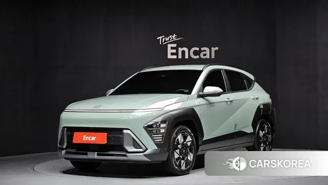 Hyundai Kona Hybrid (SX2) 2024 Светло-зеленый из Кореи
