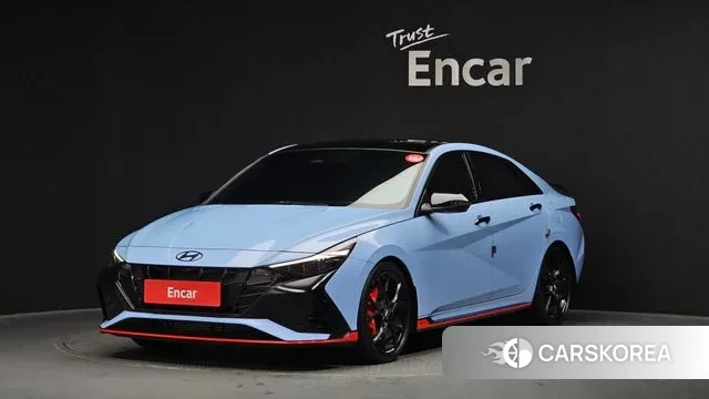 Hyundai Avante (CN7) 2022 Небесно-голубой из Кореи